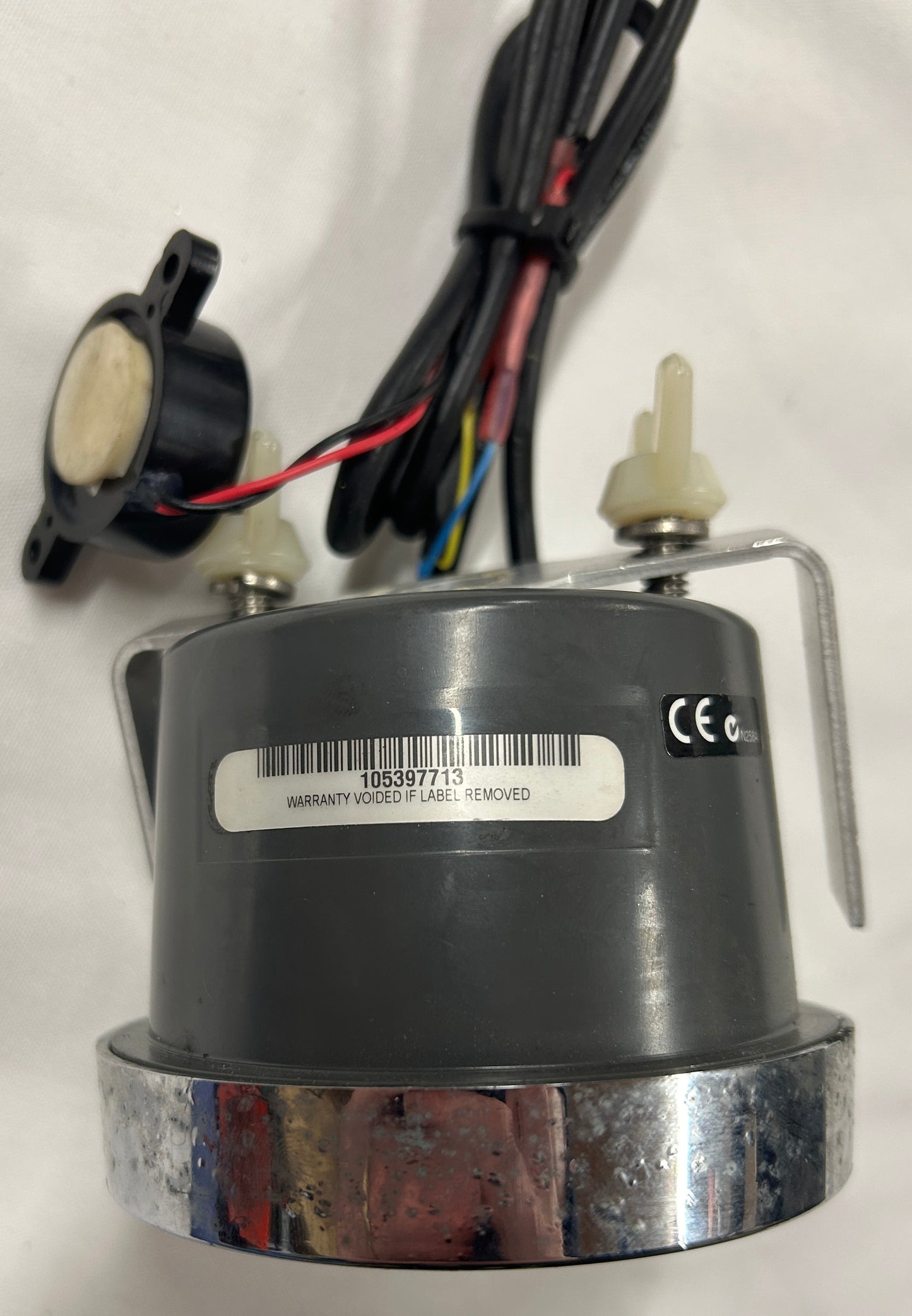 Evinrude I-Command gauge rear with bracket and wing nuts