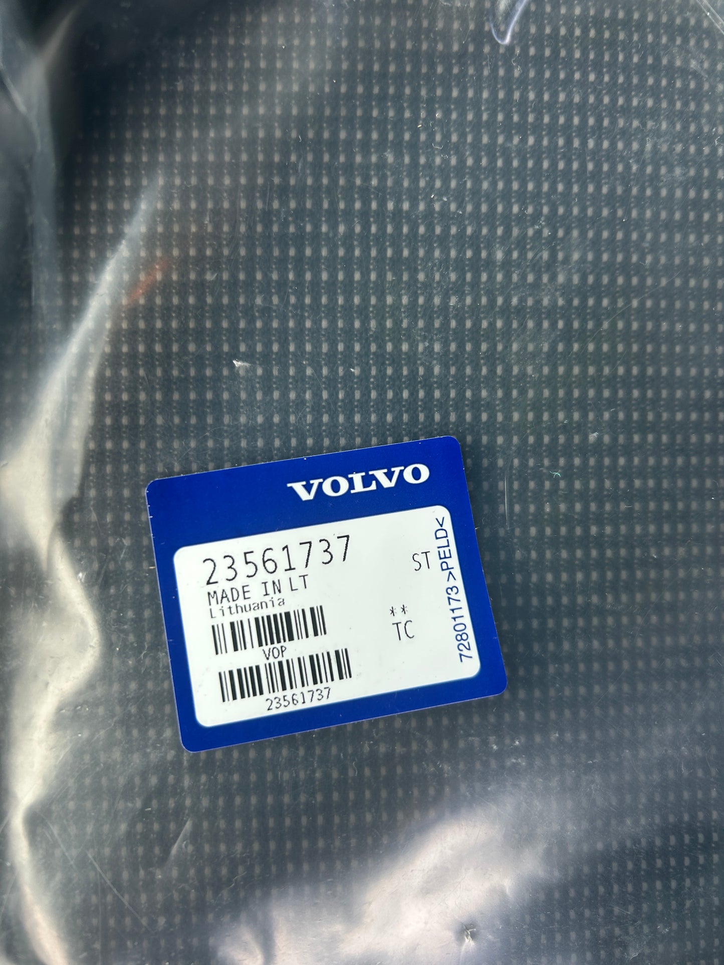 Volvo Penta 23561737 cable harness part number label
