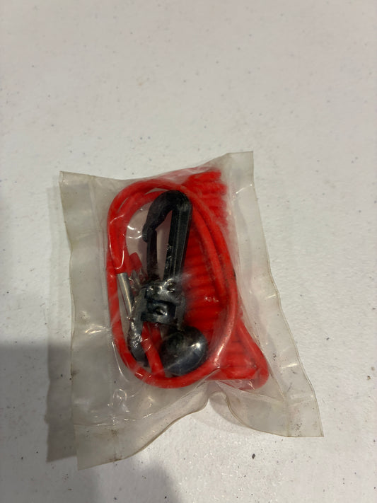 Volvo Penta emergency stop lanyard clip detail