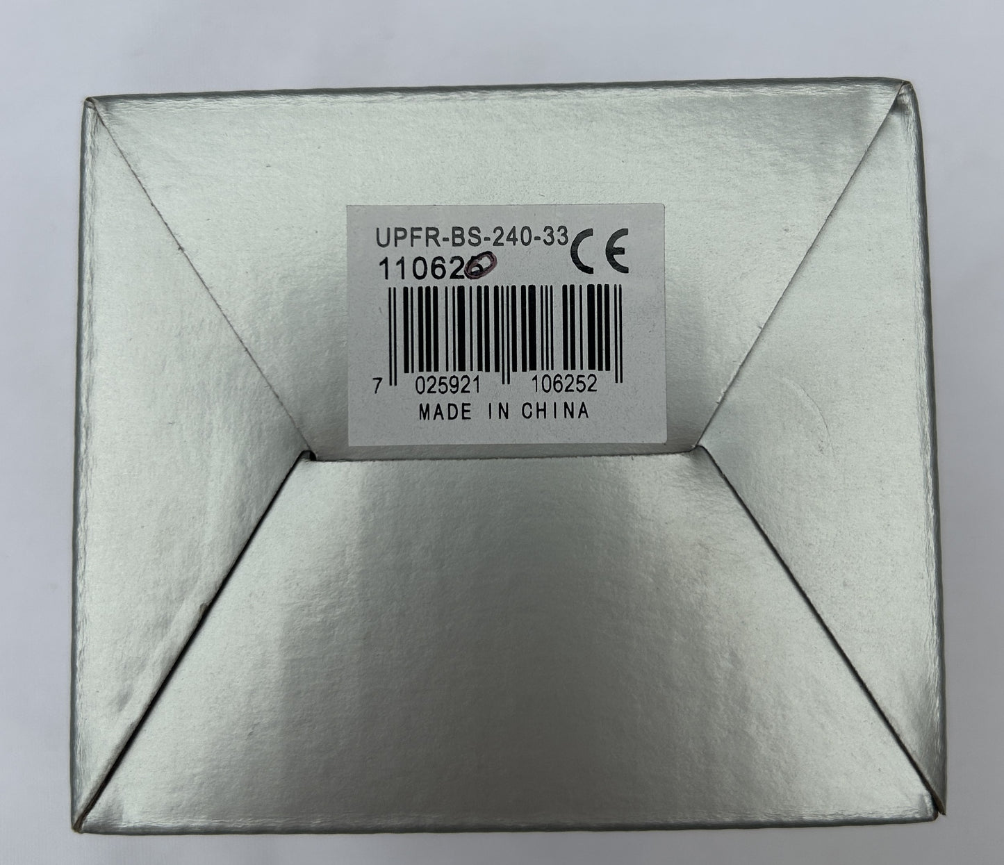 Wema UPFR-BS-240-33 fuel gauge box label with barcode