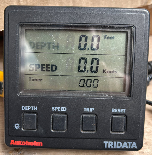 Autohelm Tridata depth speed and trip display tested working