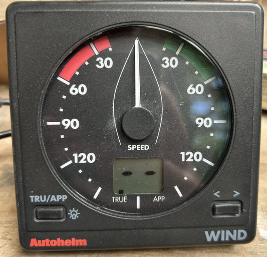 Autohelm Wind instrument display front view tested working