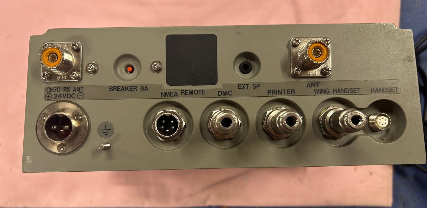Furuno FM-8500 VHF radio rear antenna handset and NMEA connectors