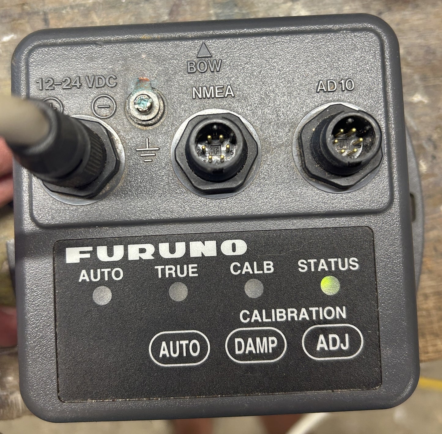Furuno PG-500 heading sensor powered on with status light