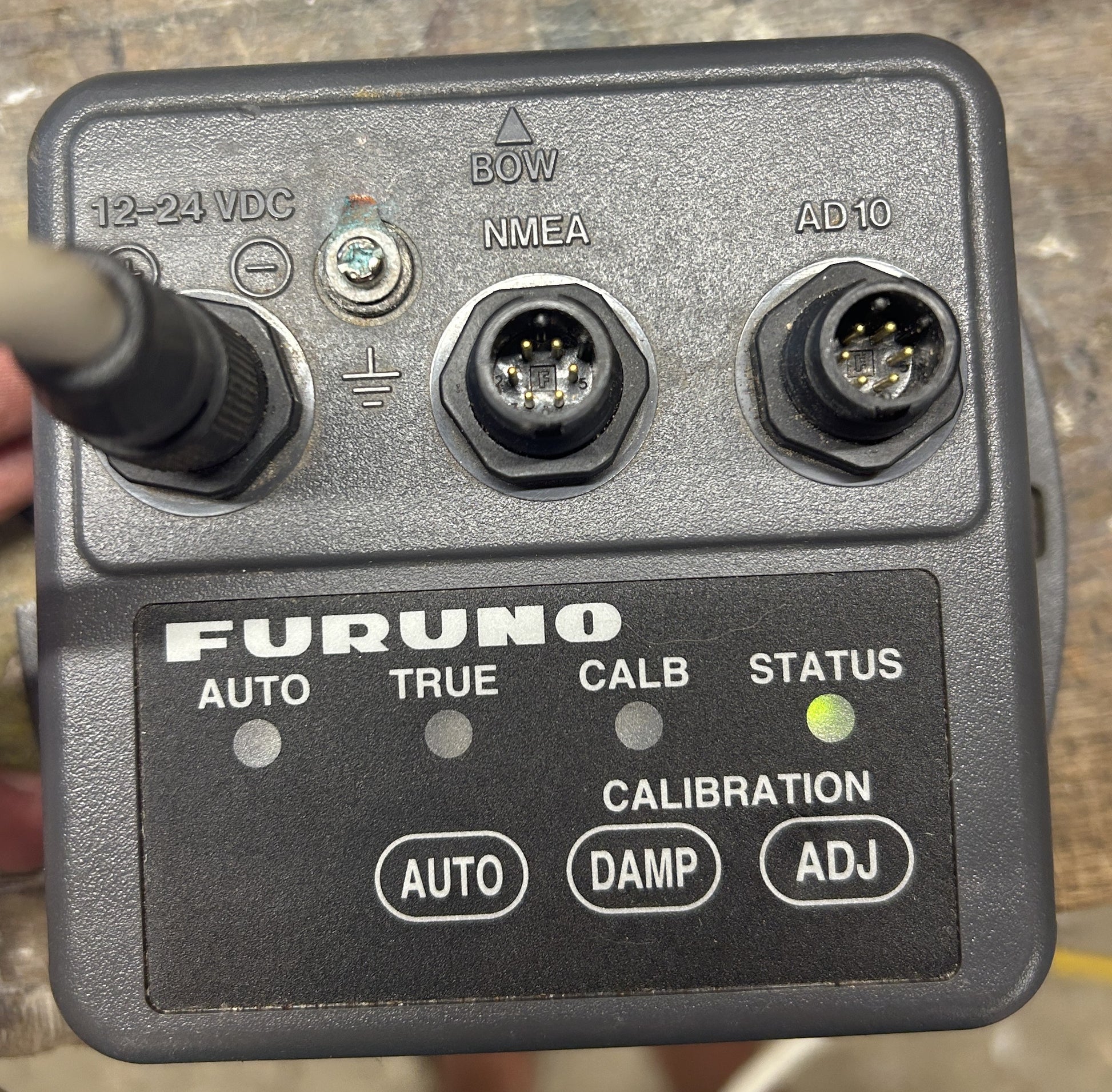 Furuno PG-500 heading sensor powered on with status light