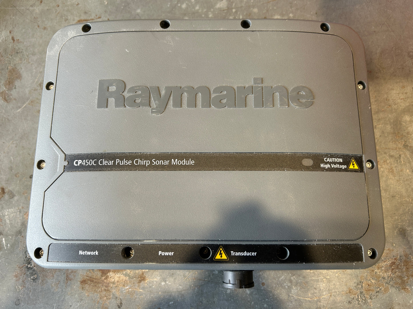 Raymarine CP450C ClearPulse CHIRP sonar module top view