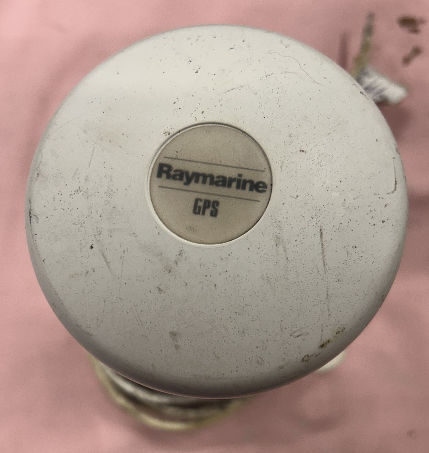 Raymarine GPS antenna dome showing used condition
