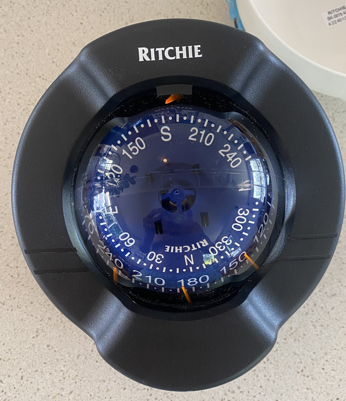 Ritchie SS-PR2 dash mount boat compass front view