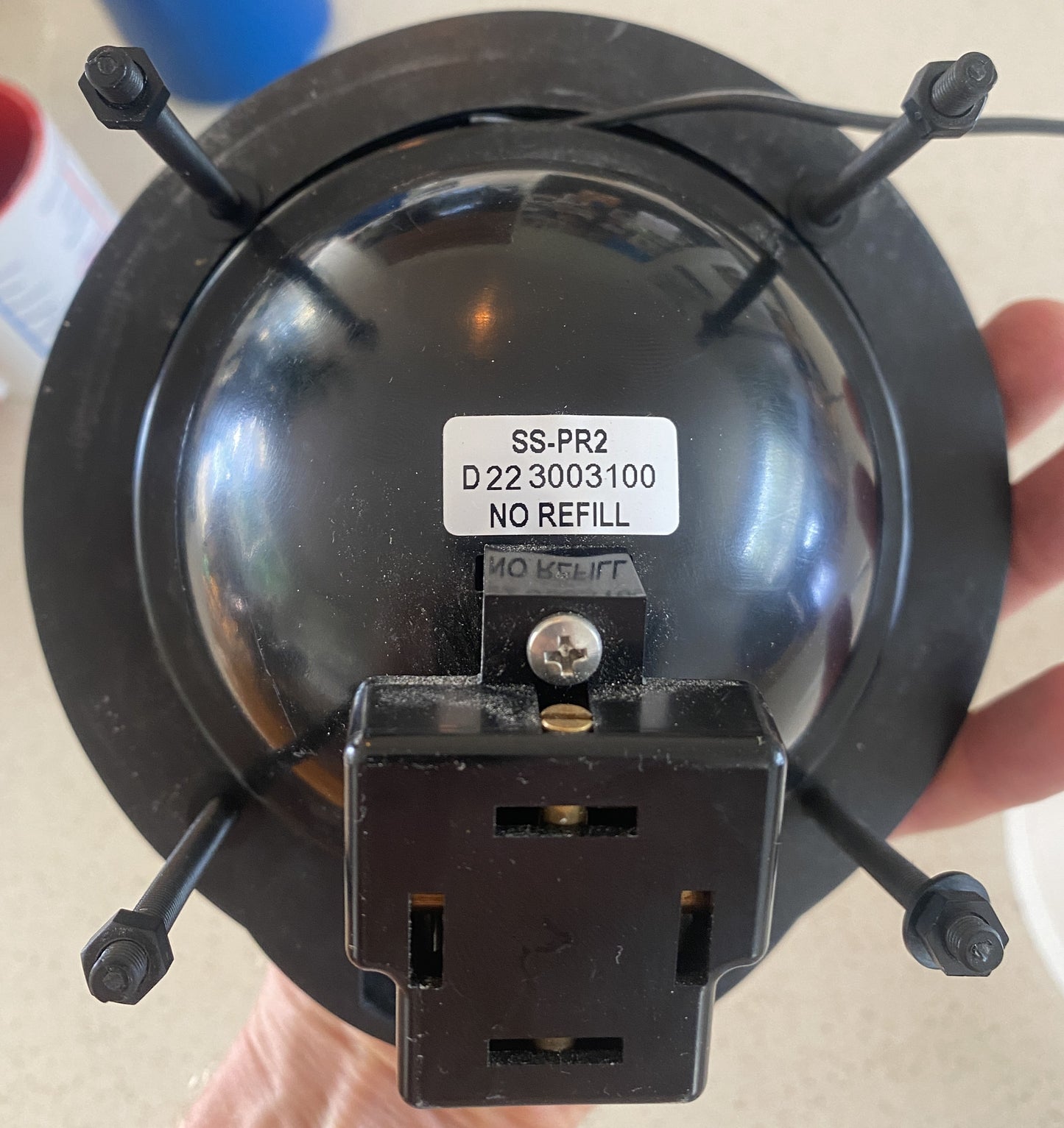 Ritchie SS-PR2 marine compass rear label D223003100