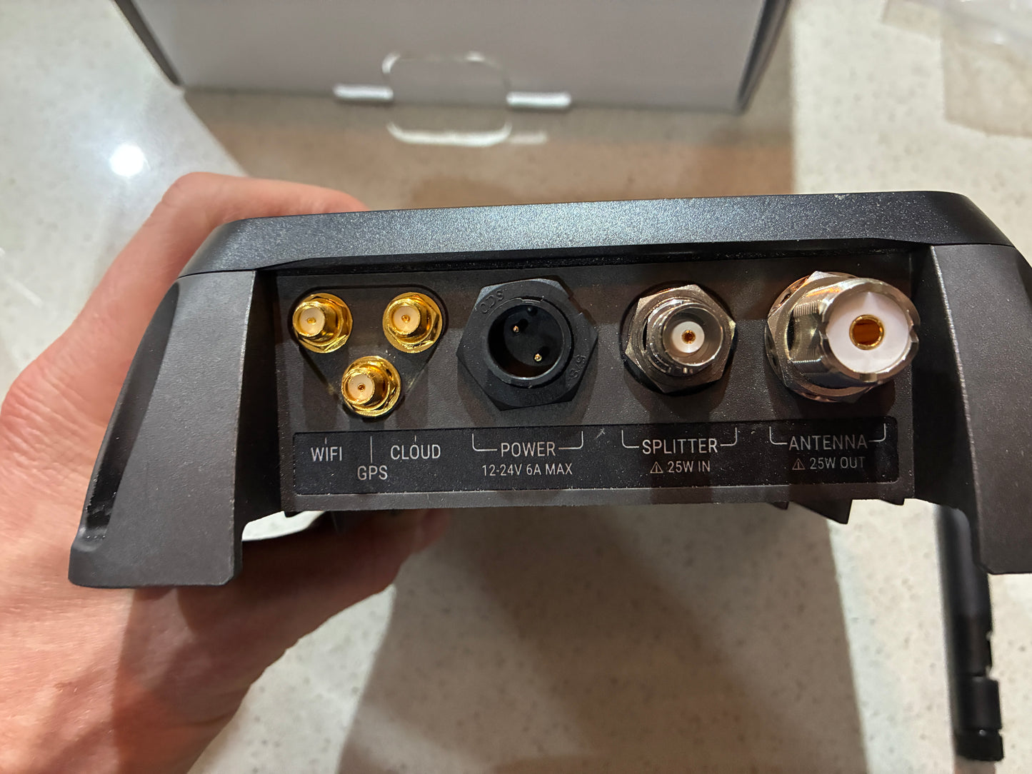Vesper Cortex M1-GBL hub WiFi GPS power splitter and antenna ports