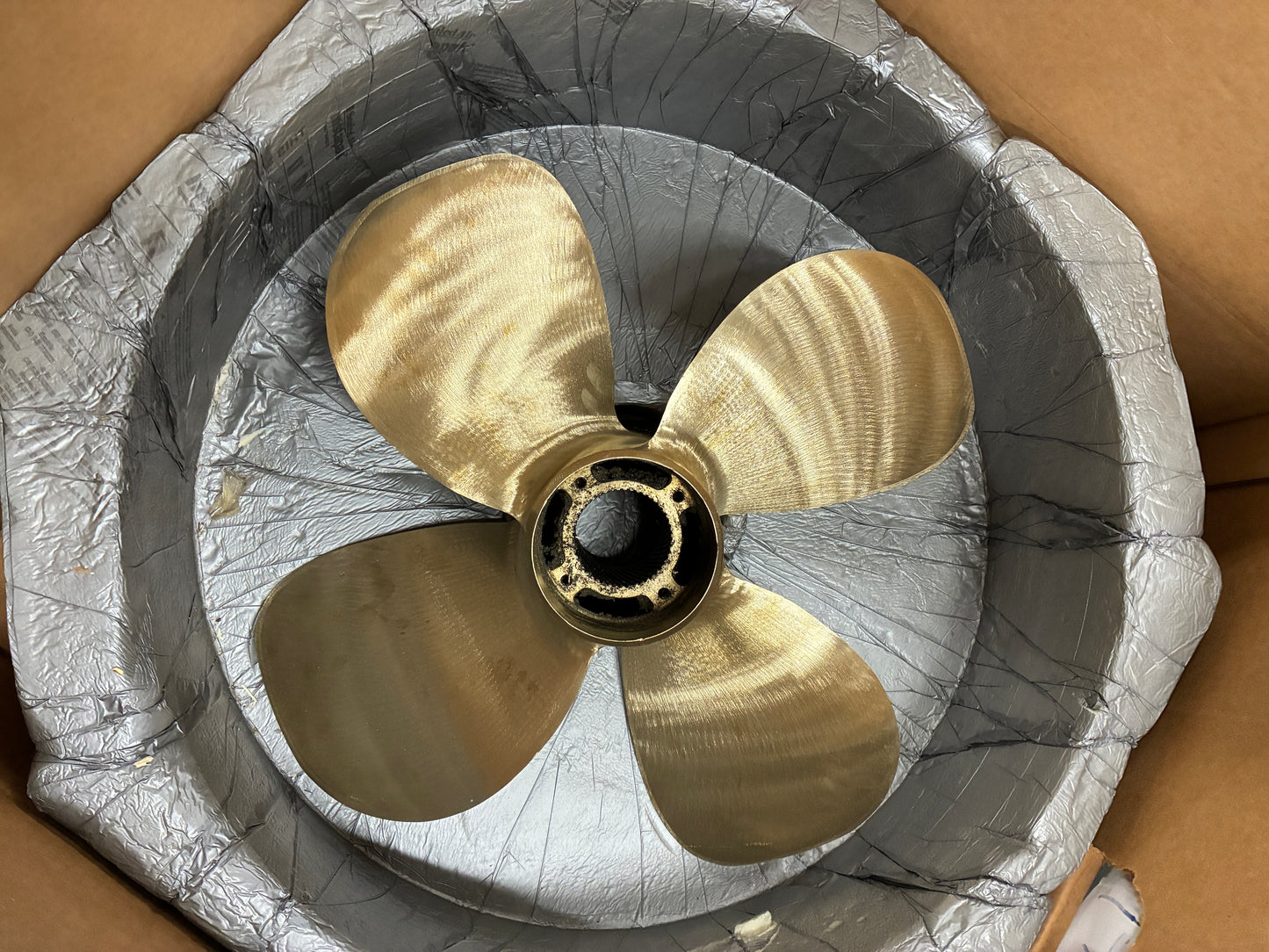 Volvo Penta IPS15 N4 rear propeller professionally refurbished blade side view