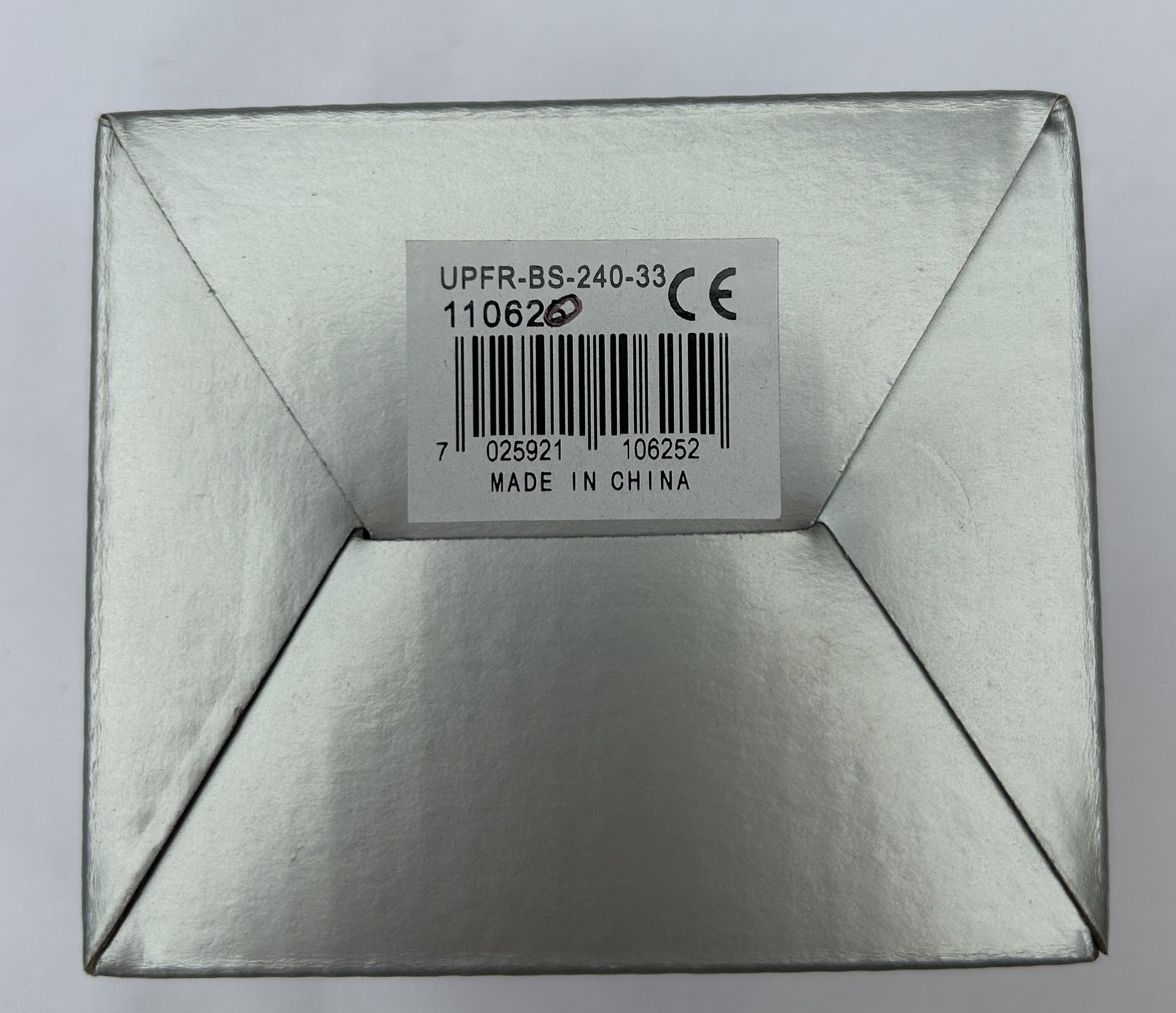 Wema UPFR-BS-240-33 fuel gauge box label with barcode